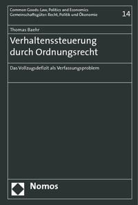 Produktbild: Verhaltenssteuerung durch Ordnungsrecht