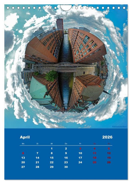Produktbild: Planet Hafencity - Universum Hamburg (Wandkalender 2026 DIN A4 hoch), CALVENDO Monatskalender