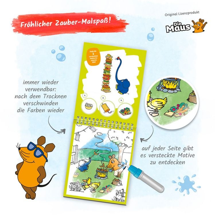 Produktbild: Tr&ouml;tsch Die Maus Zaubermalspa&szlig; mit Wasserstift