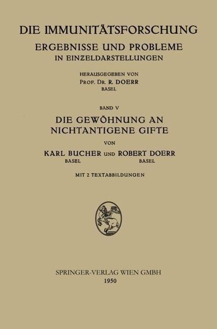 Produktbild: Die Gew&ouml;hnung an Nichtantigene Gifte