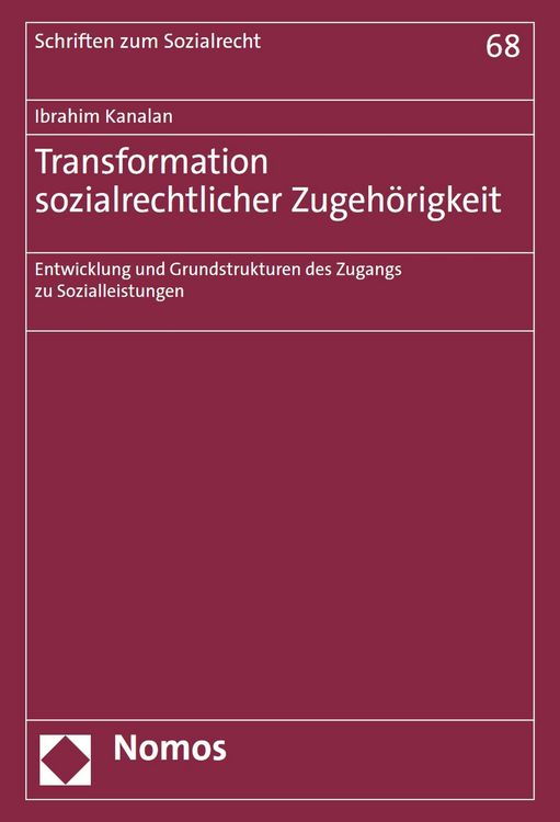 Produktbild: Transformation sozialrechtlicher Zugeh&ouml;rigkeit