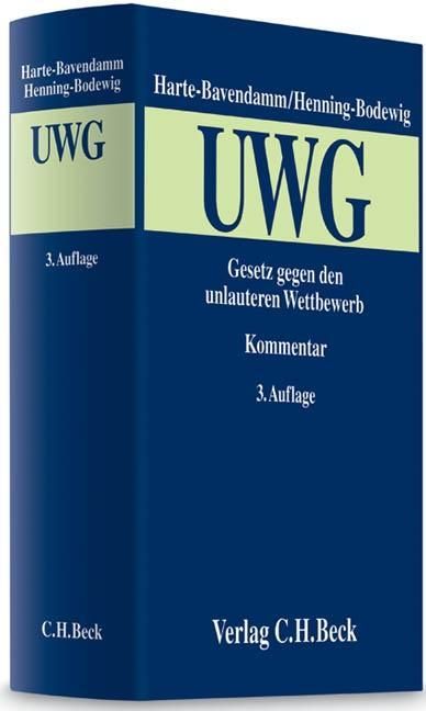 Produktbild: Gesetz gegen den unlauteren Wettbewerb (UWG)