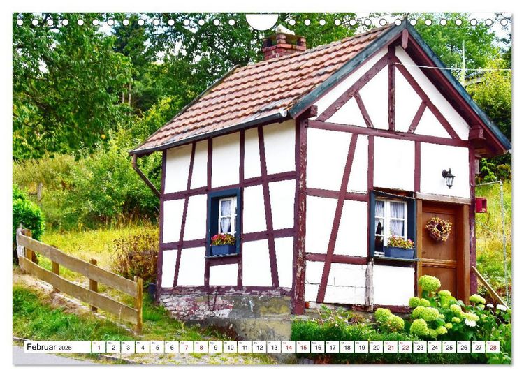 Produktbild: Fachwerkh&auml;user - Historische Geb&auml;ude rund um Simmerath (Wandkalender 2026 DIN A4 quer), CALVENDO Monatskalender