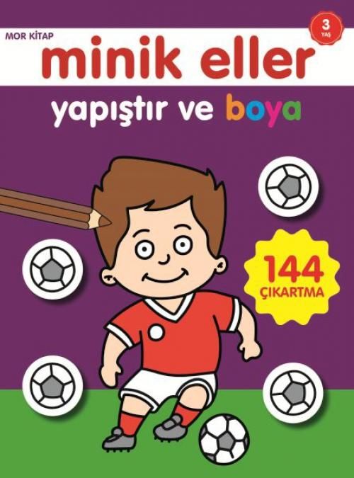 Produktbild: Minik Eller Yapistir Ve Boya Mor Kitap
