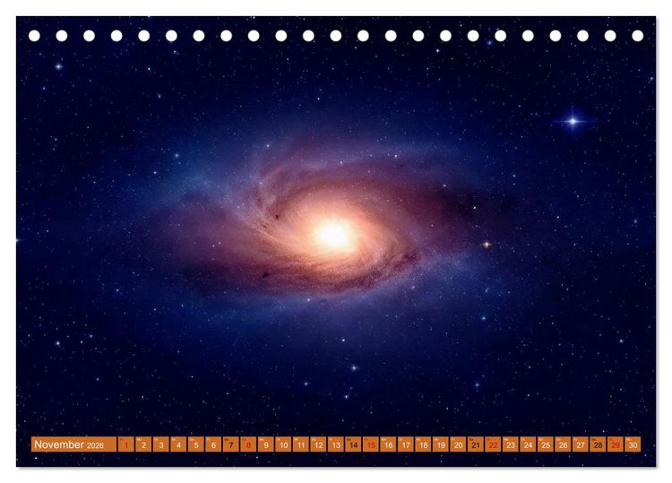 Produktbild: Gammablitze im Universum (Tischkalender 2026 DIN A5 quer), CALVENDO Monatskalender
