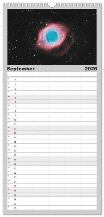 Produktbild: Familienplaner 2026 - Beeindruckendes Universum mit 5 Spalten (Wandkalender, 21 x 45 cm) CALVENDO