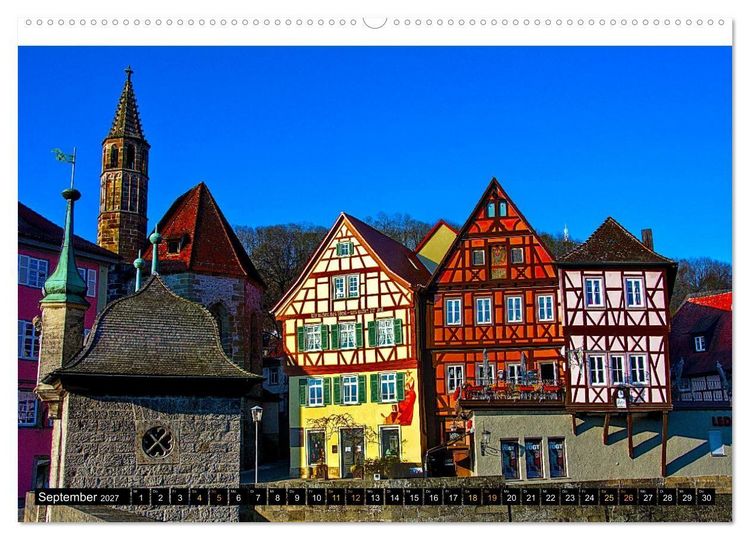 Produktbild: Facettenreiches Fachwerk (Wandkalender 2027 DIN A2 quer), CALVENDO Monatskalender