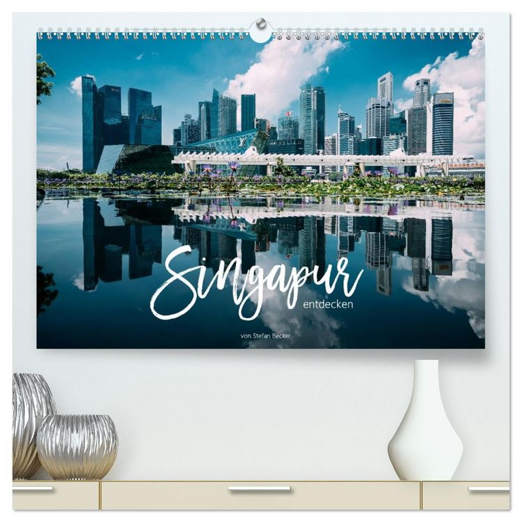 Produktbild: Singapur entdecken (hochwertiger Premium Wandkalender 2026 DIN A2 quer), Kunstdruck in Hochglanz