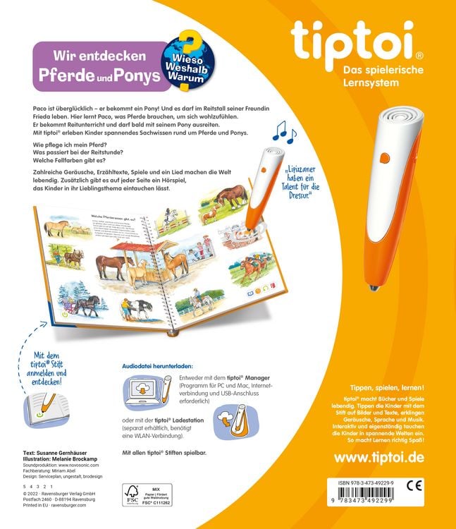 Tiptoi® Wieso? Weshalb? Warum? - Wir entdecken Pferde und Ponys
