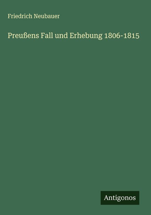 Produktbild: Preu&szlig;ens Fall und Erhebung 1806-1815