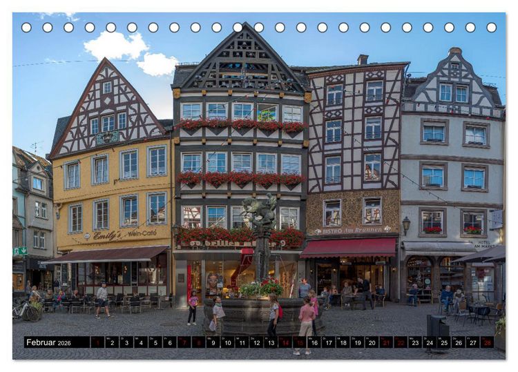 Produktbild: Die Mosel zwischen Bremm und Koblenz (Tischkalender 2026 DIN A5 quer), CALVENDO Monatskalender