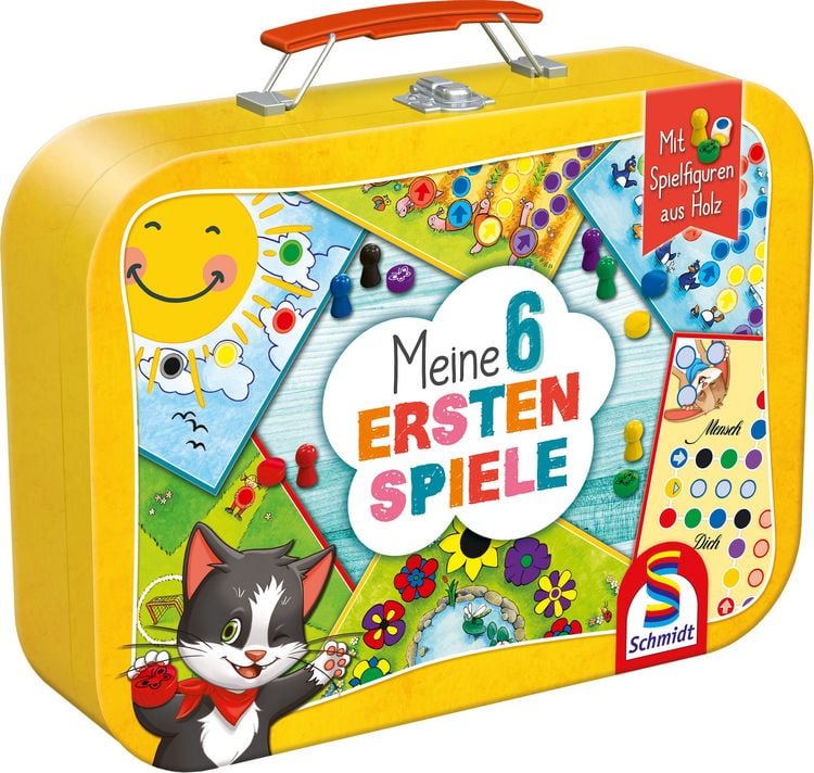 Produktbild: Schmidt Spiele - Meine 6 ersten Spiele im Metallkoffer