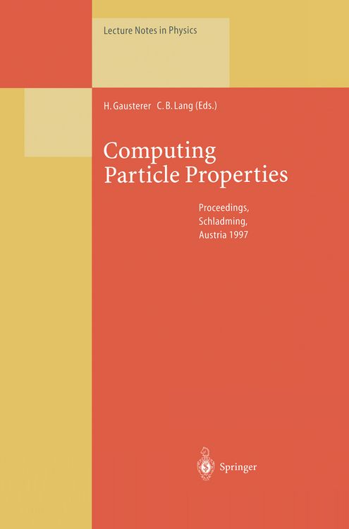 Produktbild: Computing Particle Properties