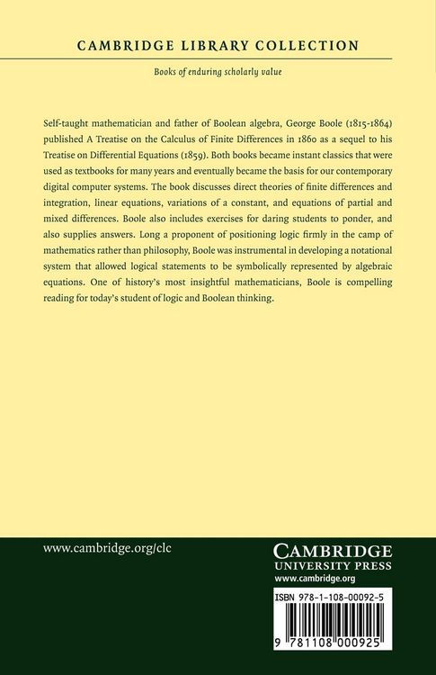 Produktbild: A Treatise on the Calculus of Finite Differences