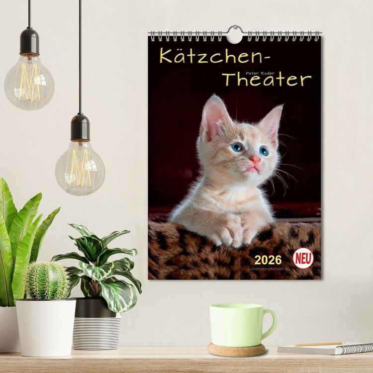 Produktbild: K&auml;tzchen - Theater (Wandkalender 2026 DIN A4 hoch), CALVENDO Monatskalender