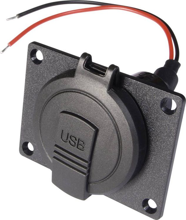 Produktbild: ProCar Power USB C/A Doppelsteckdose Belastbarkeit Strom max.=3.6A 12 V, 24V