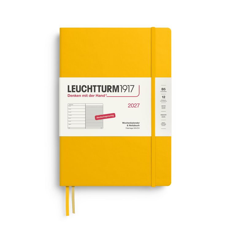 Produktbild: Wochenkalender & Notizbuch Composition (B5) 2027, Sunflower, Deutsch