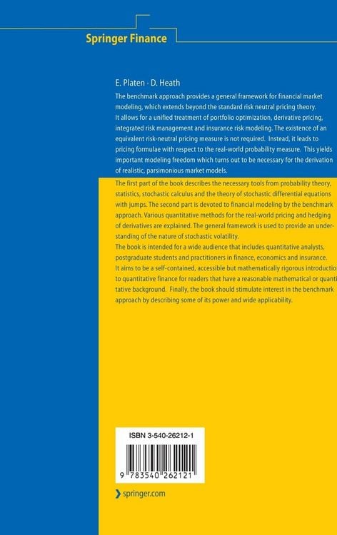 Produktbild: A Benchmark Approach to Quantitative Finance