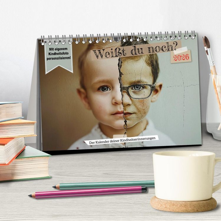 Produktbild: Wei&szlig;t du noch? Der Kalender deiner Kindheitserinnerungen. (Tischkalender 2026 DIN A5 quer), CALVENDO Monatskalender