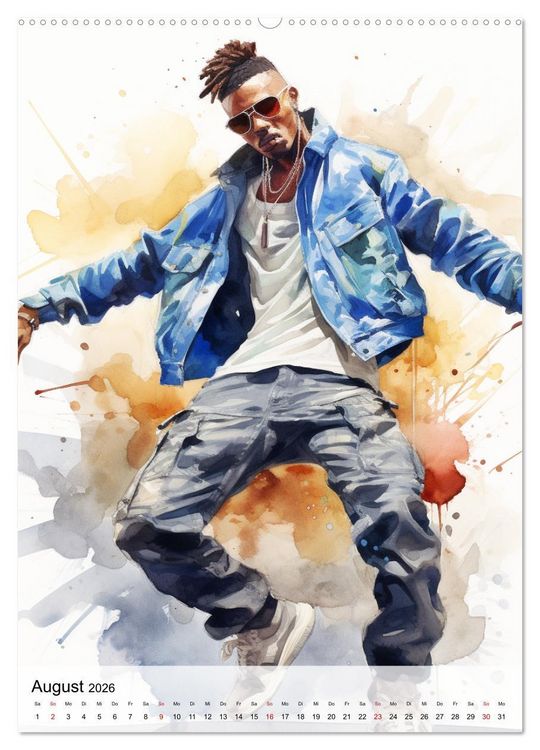 Produktbild: Hip Hop Boys. Dynamik und Energie (Wandkalender 2026 DIN A2 hoch), CALVENDO Monatskalender