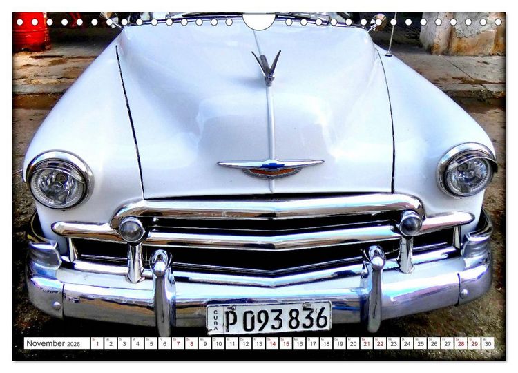 Produktbild: Chevy '50 - Mit 75 unterwegs in Kuba (Wandkalender 2026 DIN A4 quer), CALVENDO Monatskalender