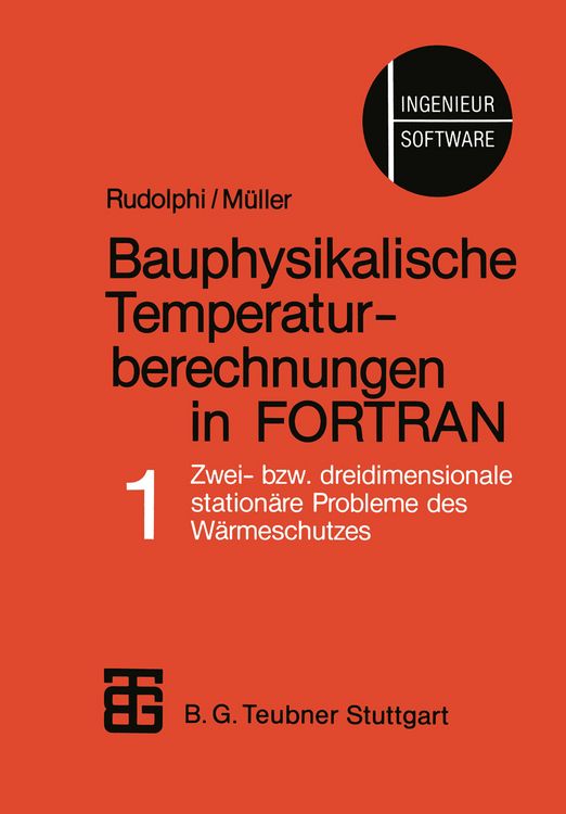 Produktbild: Bauphysikalische Temperaturberechnungen in FORTRAN