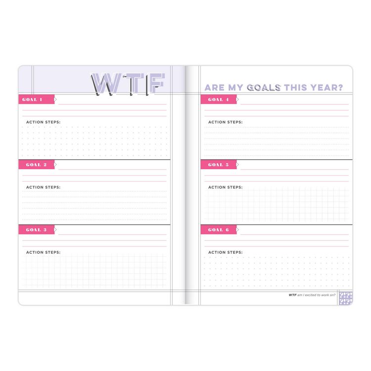 Produktbild: Wtf Undated Planner and Weekly Agenda Notebook