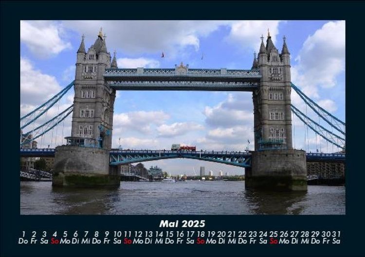 Produktbild: London 2025 Fotokalender DIN A5