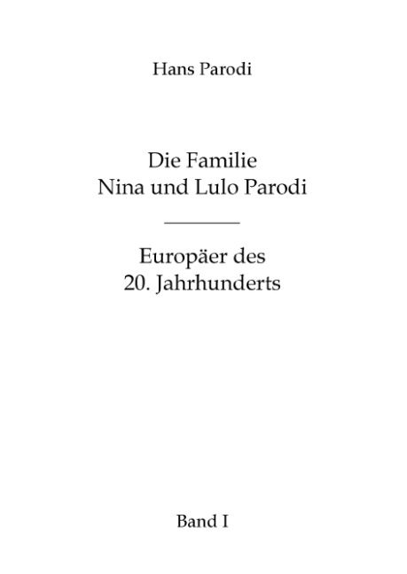 Produktbild: Die Familie Nina und Lulo Parodi