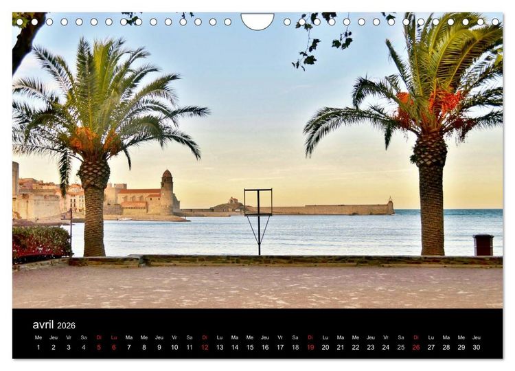 Produktbild: Un jour COLLIOURE (Calendrier mural 2026 DIN A4 vertical), CALVENDO calendrier mensuel
