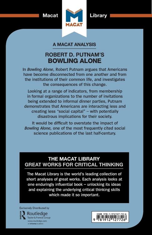 Produktbild: An Analysis of Robert D. Putnam's Bowling Alone