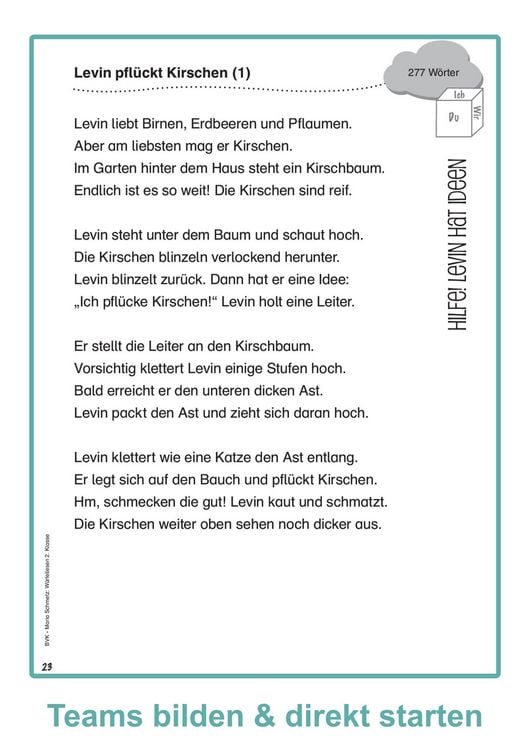 Produktbild: W&uuml;rfellesen &ndash; 2. Klasse