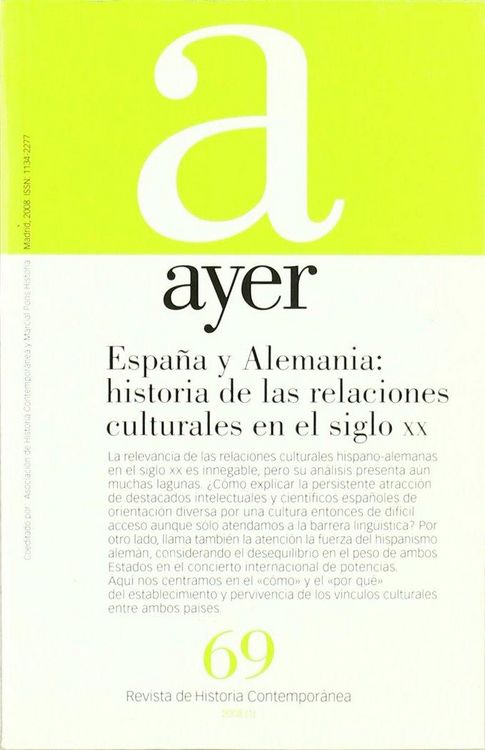 Produktbild: Espa&ntilde;a y Alemania : historia de las relaciones culturales en el siglo XX