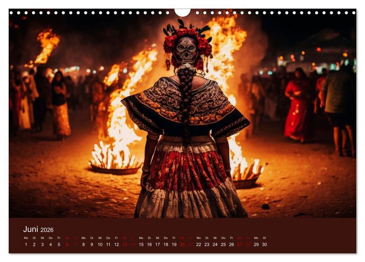 Produktbild: Farben Mexikos: Eine farbenfrohe Reise durch die Jahreszeiten (Wandkalender 2026 DIN A3 quer), CALVENDO Monatskalender
