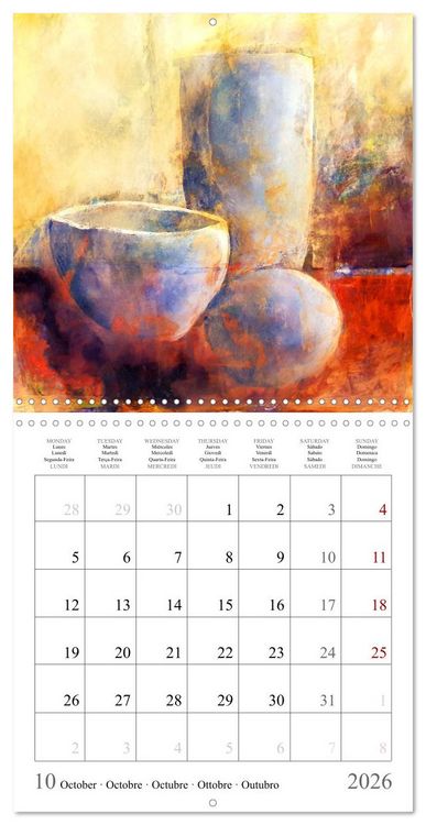 Produktbild: Oasis of calm - Finding silence in painted still life (Wall Calendar 2026 12 &times; 12 Inch) CALVENDO 12 Month Wall Calendar