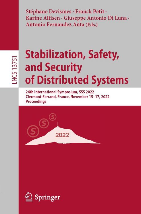 Produktbild: Stabilization, Safety, and Security of Distributed Systems