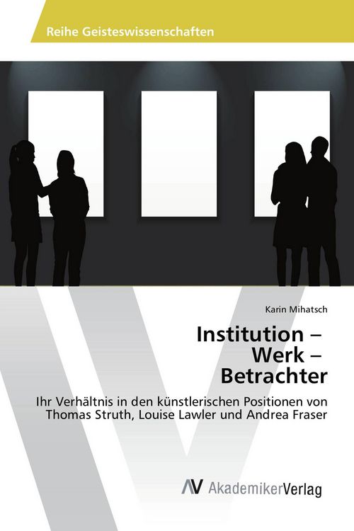 Produktbild: Institution - Werk - Betrachter
