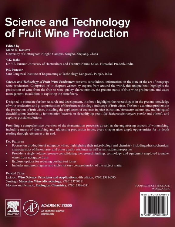 Produktbild: Science and Technology of Fruit Wine Production