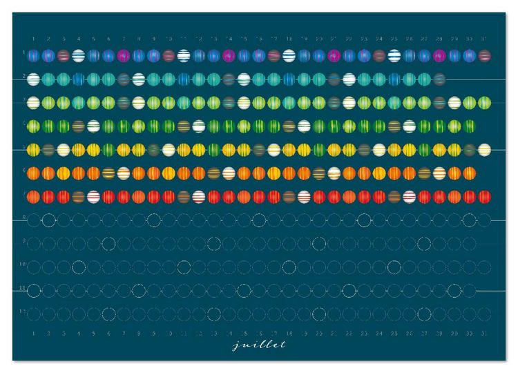 Produktbild: Une perle pour chaque jour (Calendrier mural 2026 DIN A3 vertical), CALVENDO calendrier mensuel