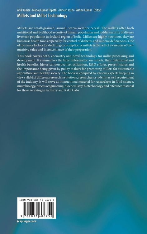 Produktbild: Millets and Millet Technology