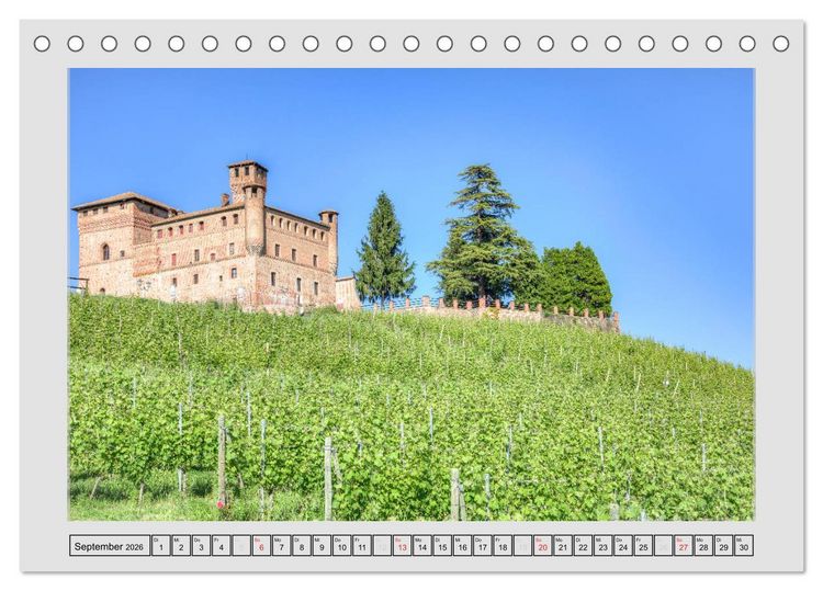 Produktbild: Piemont - die Genussregion Italiens (Tischkalender 2026 DIN A5 quer), CALVENDO Monatskalender