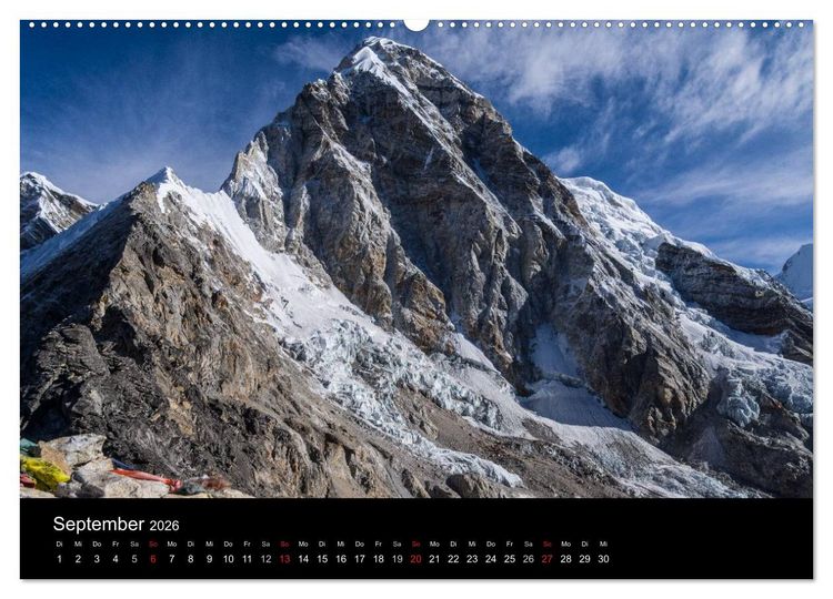 Produktbild: Everest-Nationalpark (hochwertiger Premium Wandkalender 2026 DIN A2 quer), Kunstdruck in Hochglanz