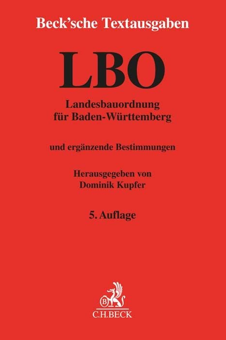 Produktbild: Landesbauordnung f&uuml;r Baden-W&uuml;rttemberg. LBO