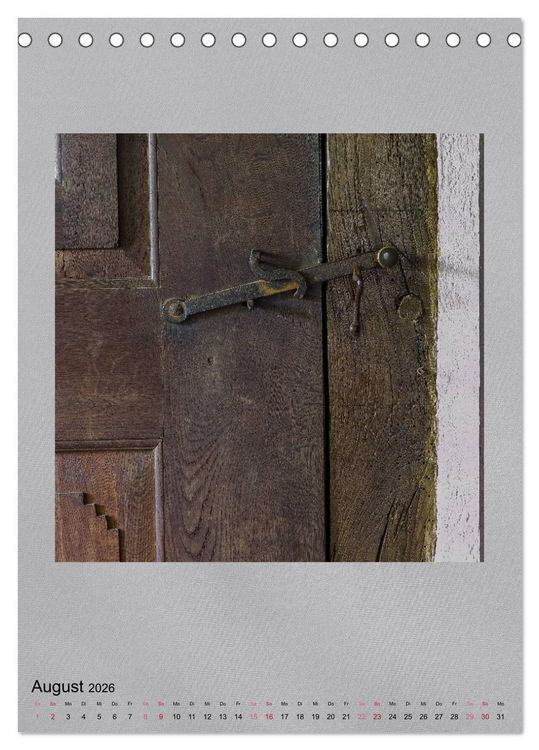 Produktbild: Holz in alten Verbindungen (Tischkalender 2026 DIN A5 hoch), CALVENDO Monatskalender