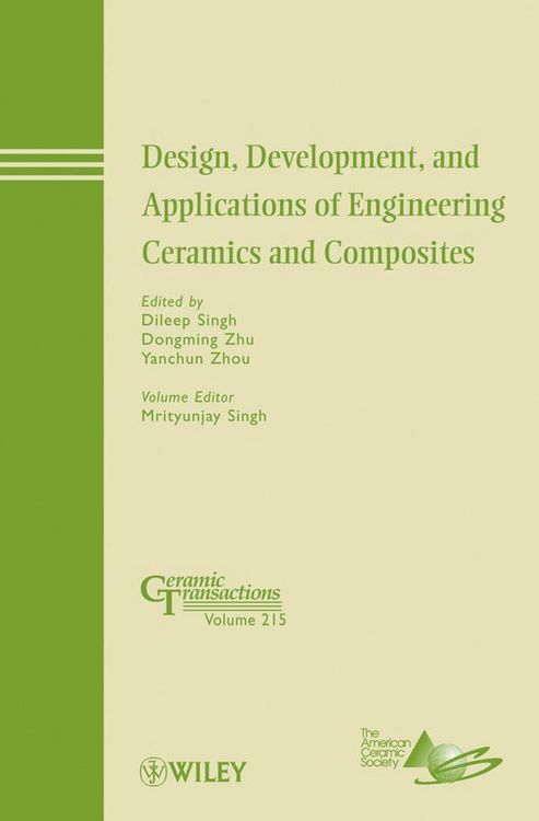 Produktbild: Design, Development, and Applications of Engineering Ceramics and Composites