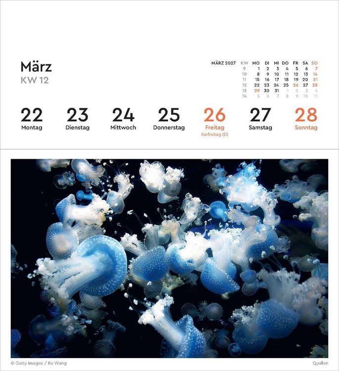 Produktbild: Strukturen - KUNTH Postkartenkalender 2027
