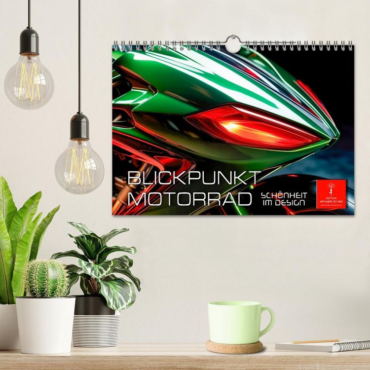 Produktbild: Blickpunkt Motorrad Sch&ouml;nheit im Design (Wandkalender 2026 DIN A4 quer), CALVENDO Monatskalender