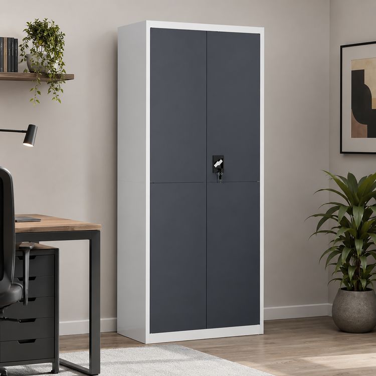 Produktbild: Stahl Schuhschrank Malivo 80 x 180 x 40 cm