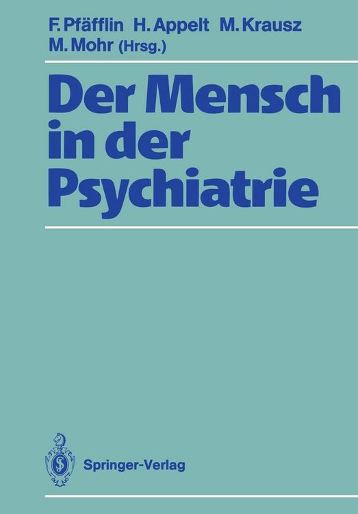 Produktbild: Der Mensch in der Psychiatrie