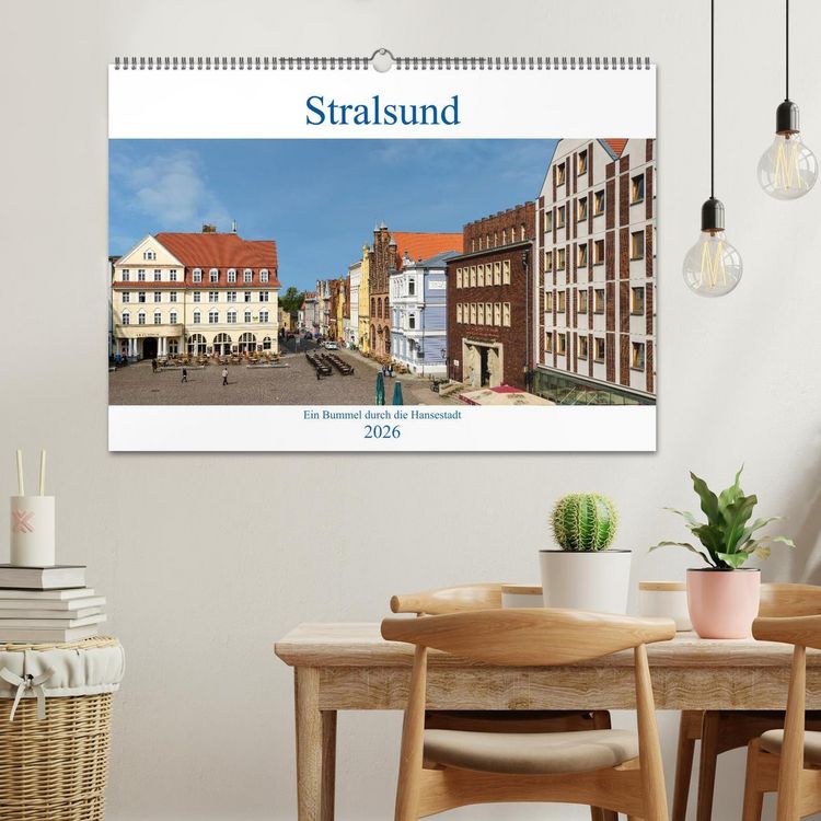 Produktbild: Ein Bummel durch die Hansestadt Stralsund (Wandkalender 2026 DIN A2 quer), CALVENDO Monatskalender